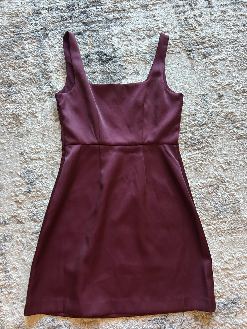 a new day Sleeveless Square-Neck Maroon Mini Dress